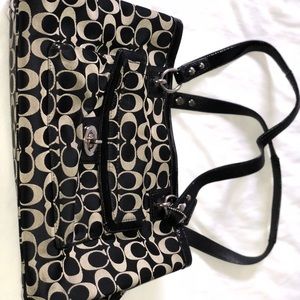 Coach Purse Signature Penelope Sateen Hand Bag